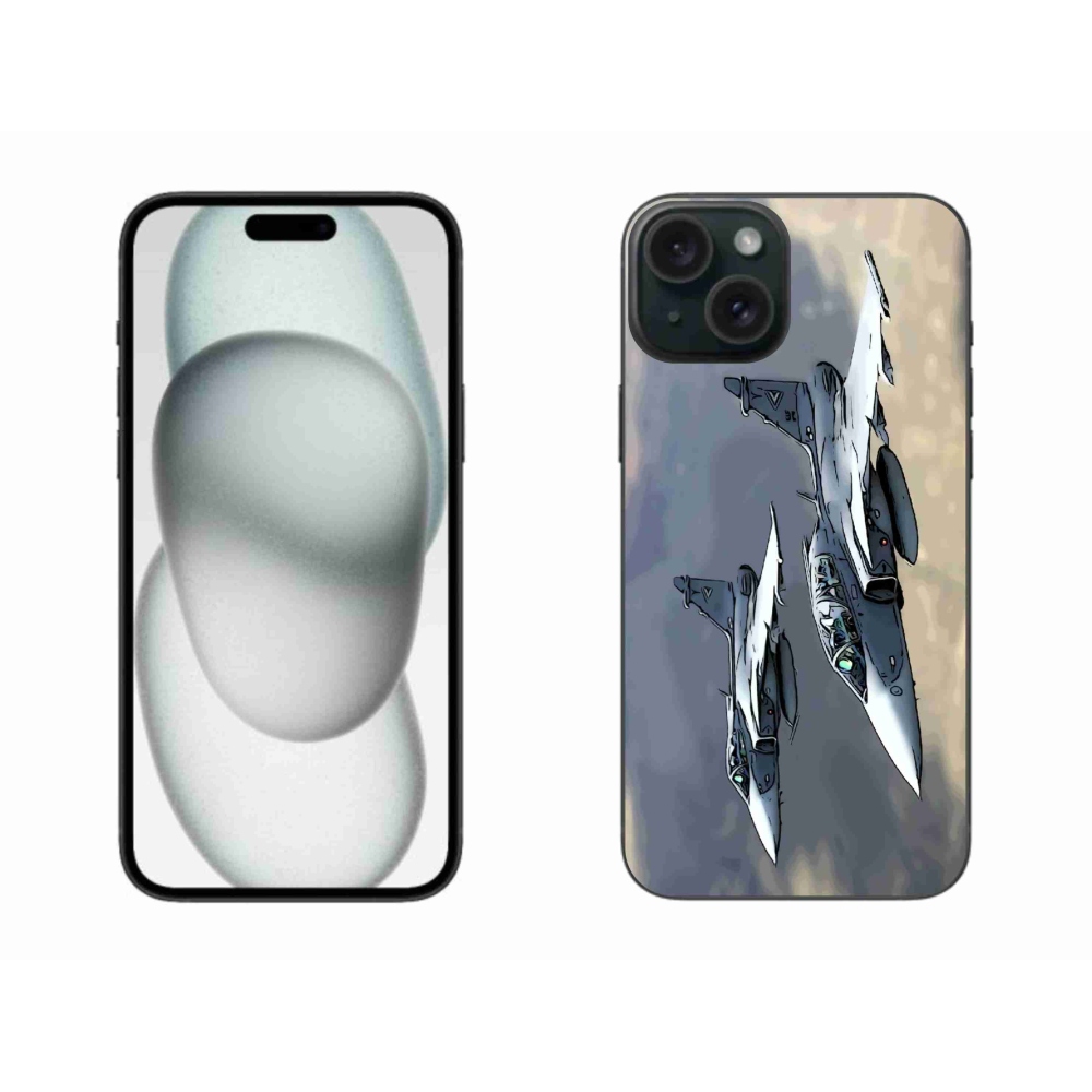 Gélový kryt mmCase na iPhone 15 Plus - stíhačky