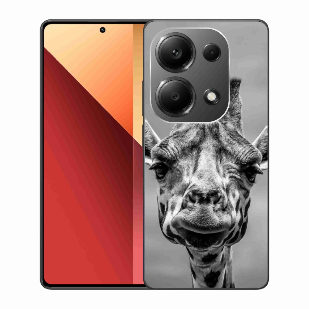 Gélový kryt mmCase na Xiaomi Redmi Note 13 Pro 4G/Poco M6 Pro - čiernobiela žirafa