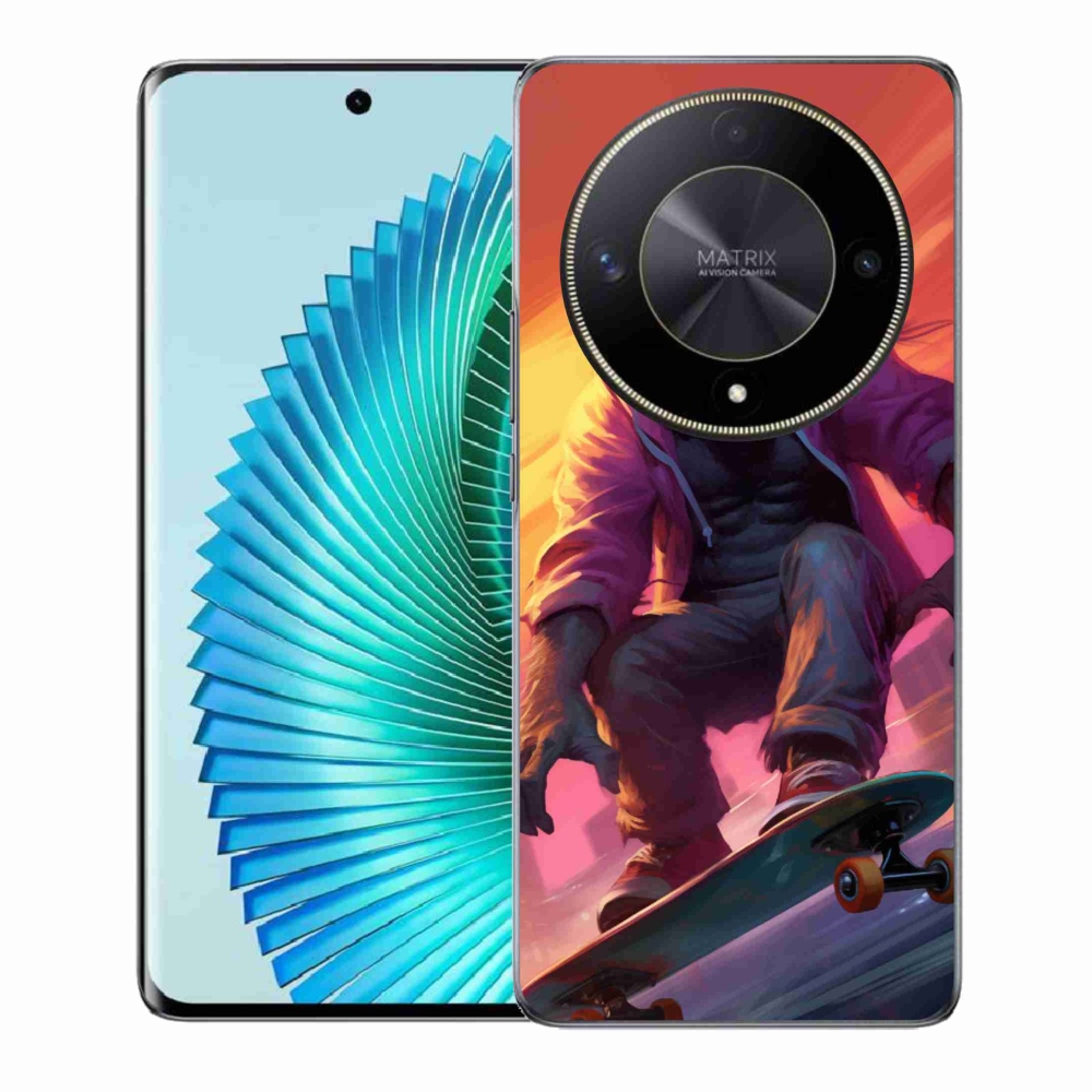 Gélový kryt mmCase na Honor Magic 6 Lite 5G - gorila na skateboarde