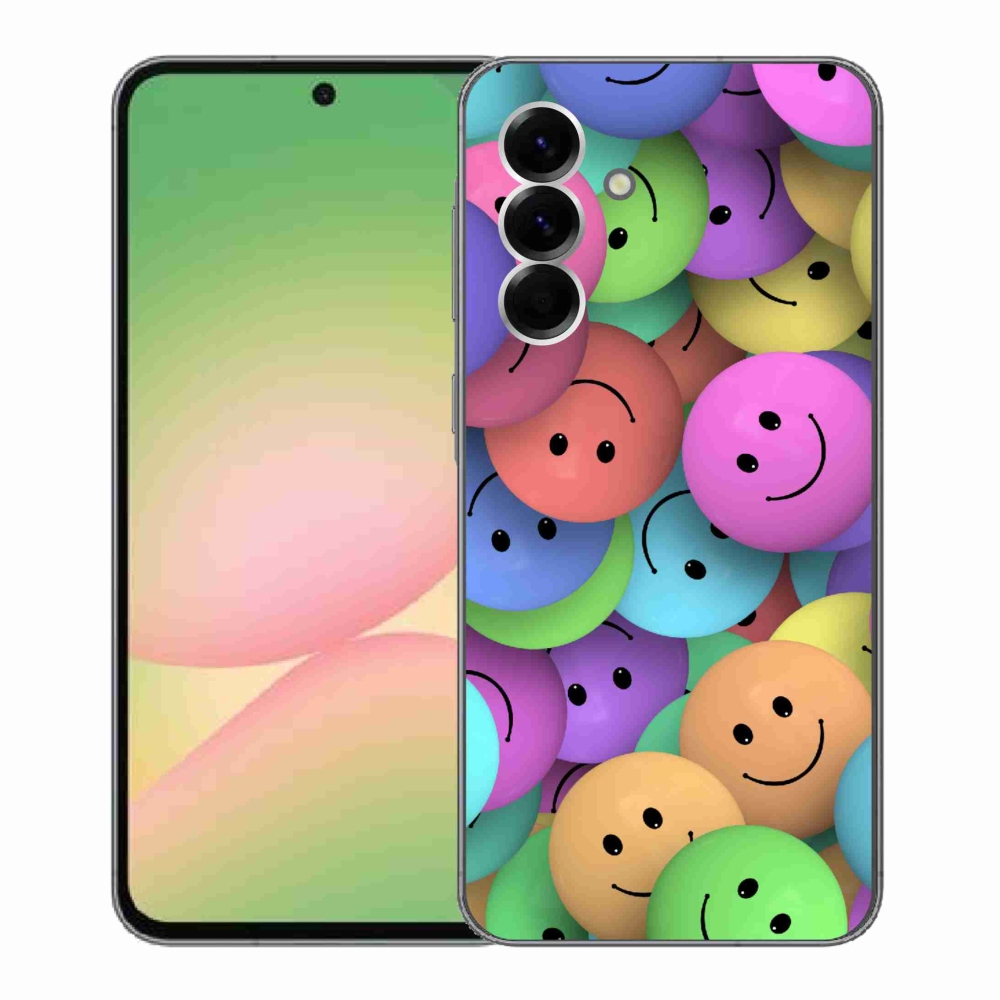 Gélový kryt mmCase na Samsung Galaxy A56 5G - farební smajlíci