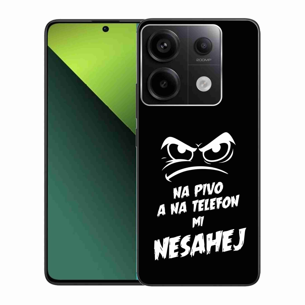 Gélový kryt mmCase na Xiaomi Redmi Note 13 Pro 5G/Poco X6 5G - pivný motív 2 čierne pozadie