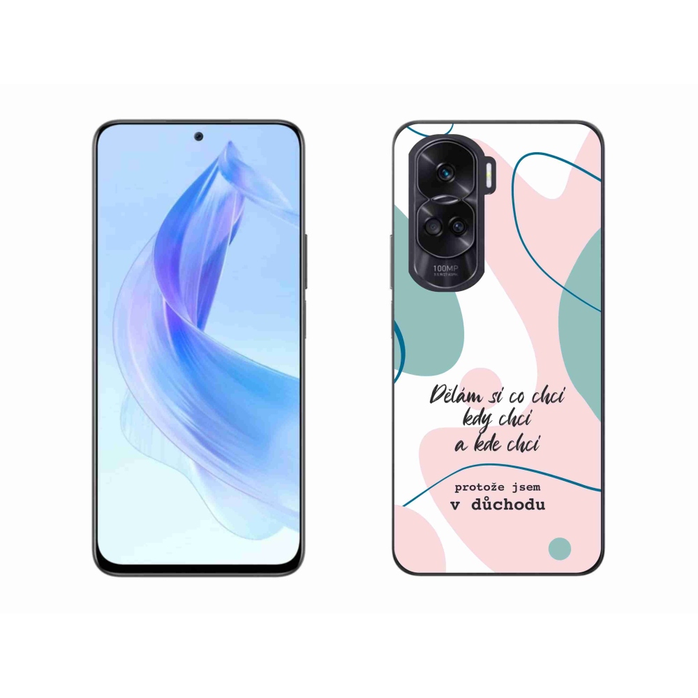 Gélový kryt mmCase na Honor 90 Lite - vtipný text 10 biele pozadie