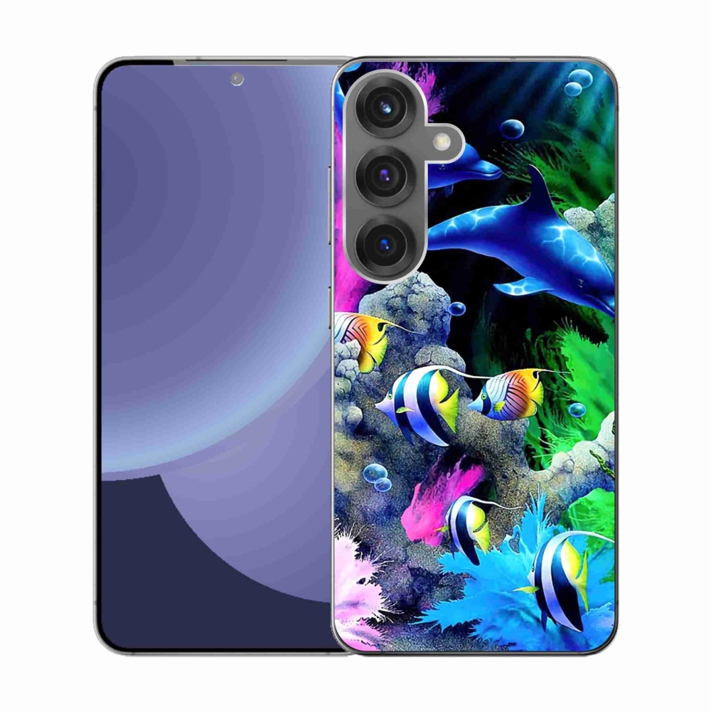 Gélový kryt mmCase na Samsung Galaxy S25 - morský svet