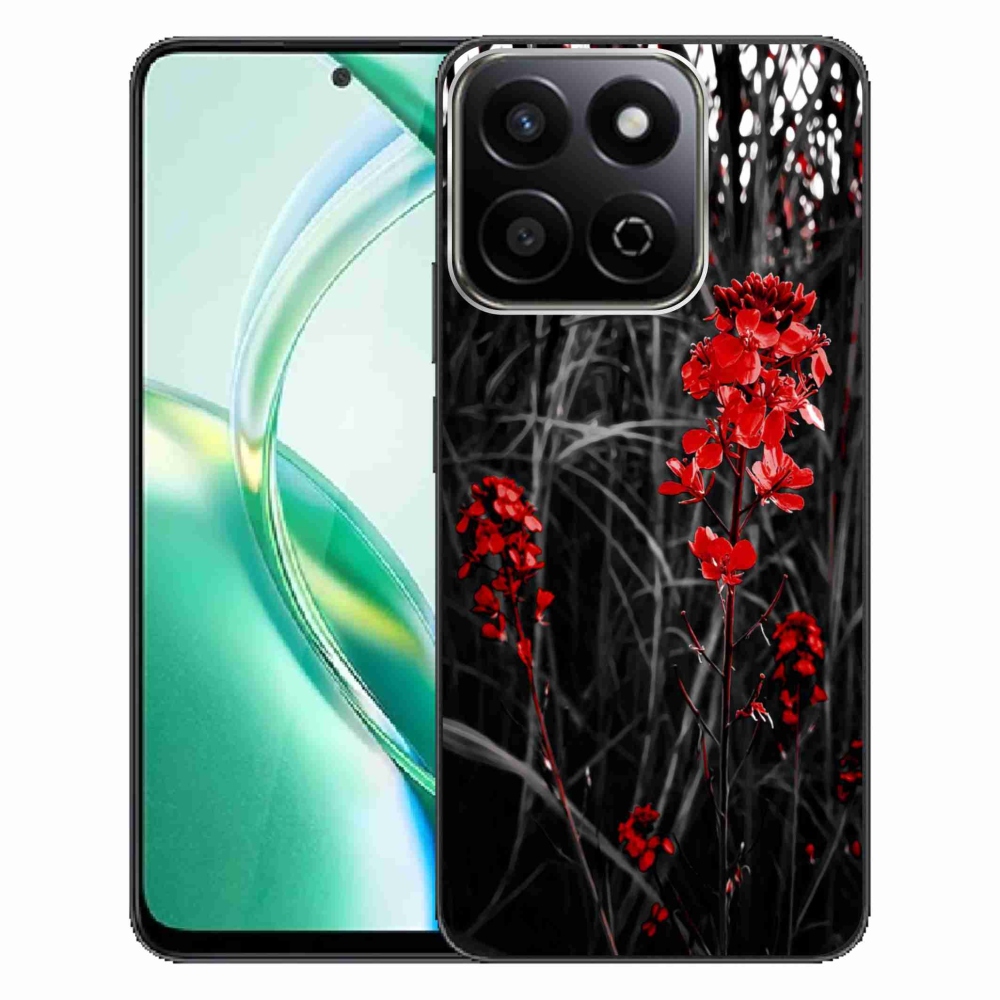 Gélový kryt mmCase na Honor 200 Smart 5G - červená rastlina