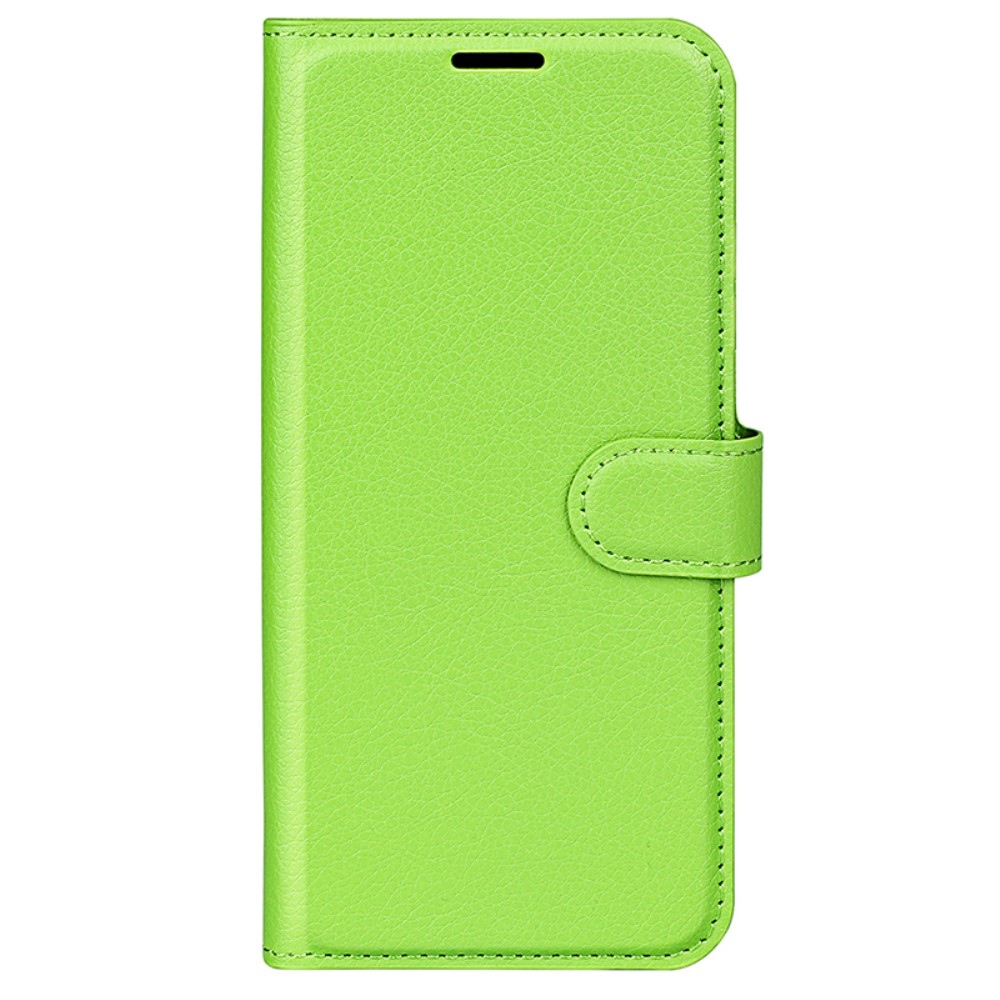 Litchi knižkové púzdro na Xiaomi Redmi A3 - zelené