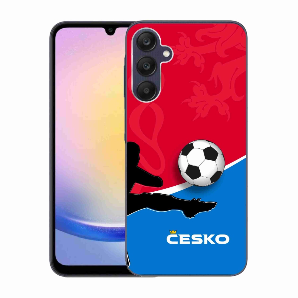 Gélový kryt mmCase na Samsung Galaxy A25 5G - futbal Česko 2