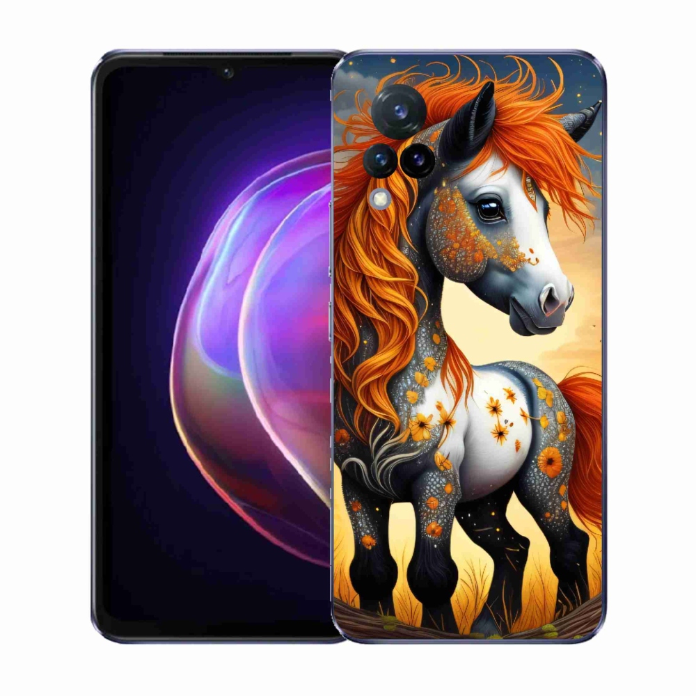 Gélový kryt mmCase na Vivo V21 4G/5G - farebný poník