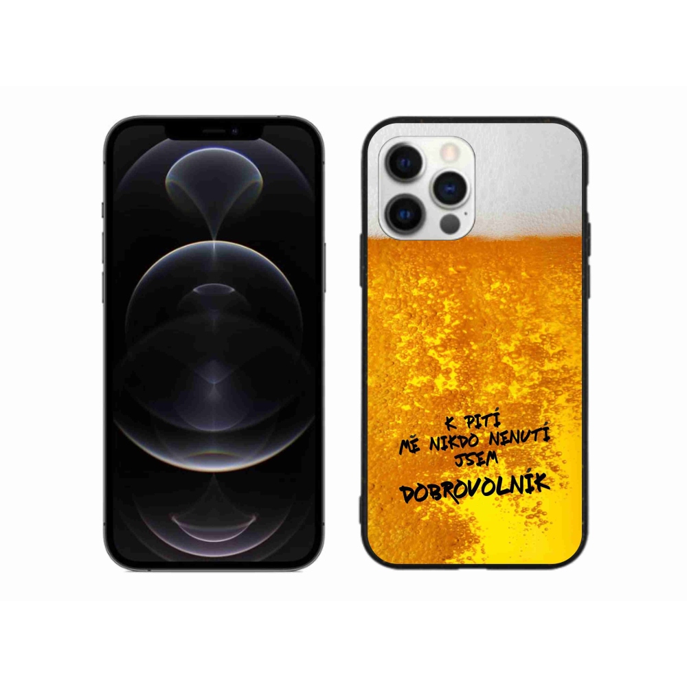 Gélový kryt mmCase na iPhone 12 Pro Max - pivný motív 4