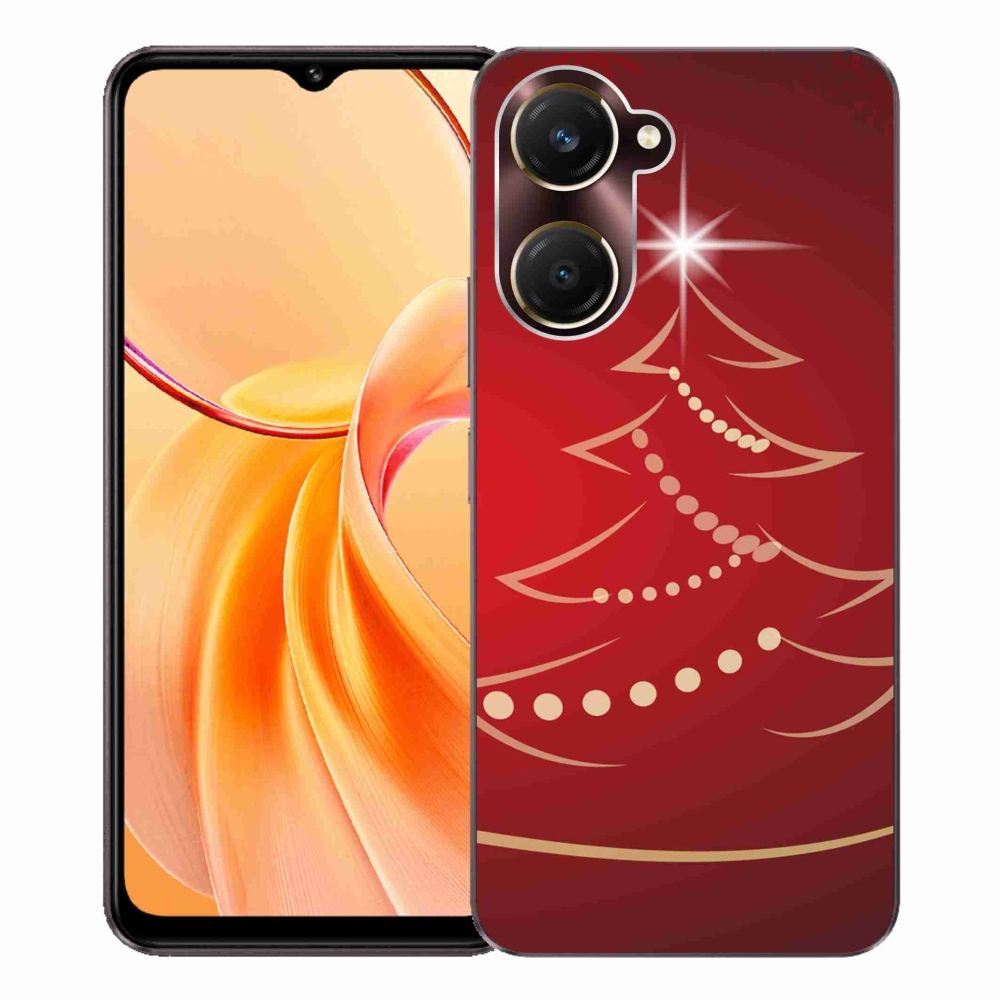 Gélový kryt mmCase na Vivo Y28s 5G - kreslený vianočný stromček