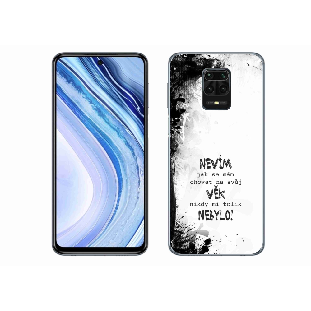 Gélový kryt mmCase na Xiaomi Redmi Note 9 Pro - vtipný text 14 biele pozadie