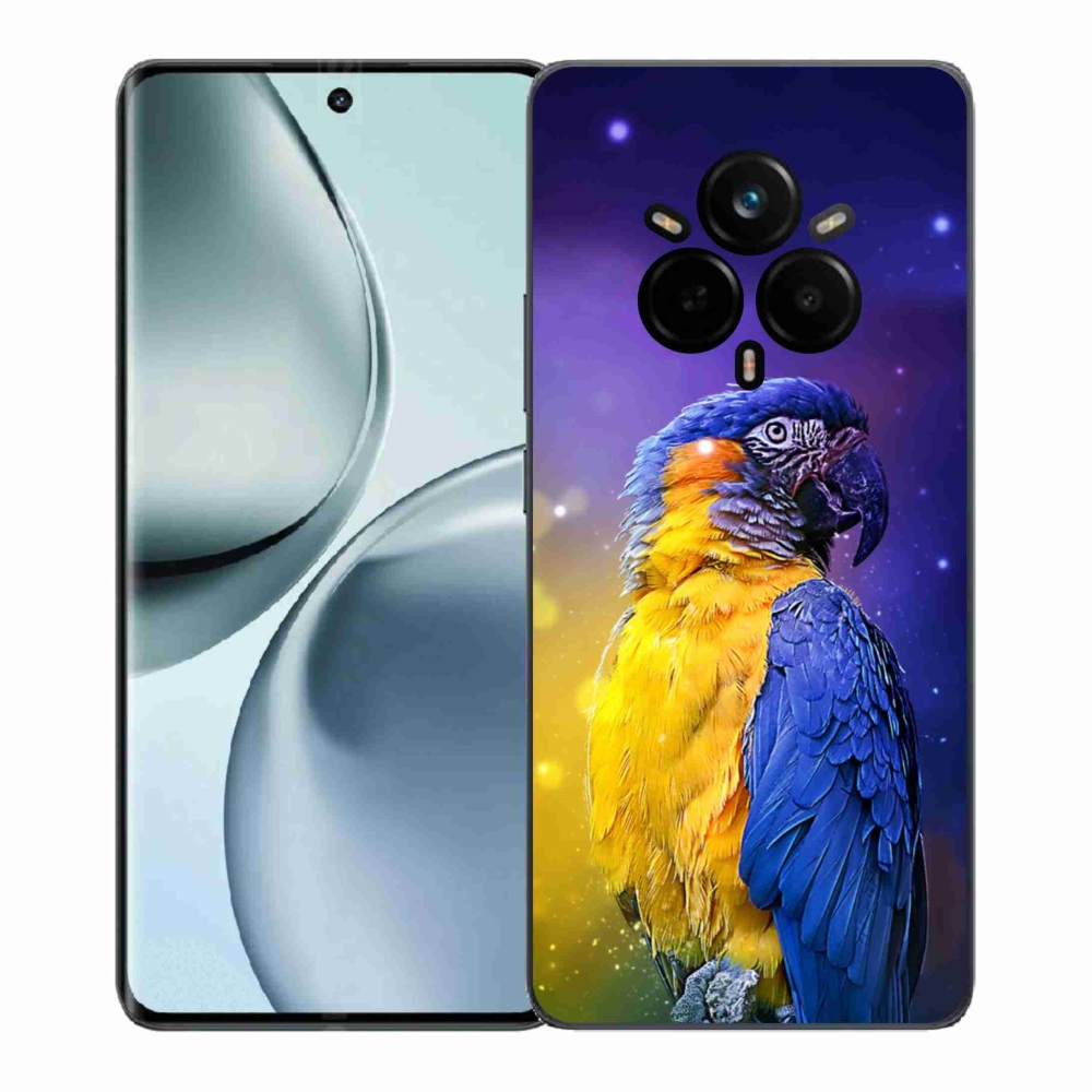 Gélový kryt mmCase na Realme 14 Pro+ 5G - papagáj ara 1