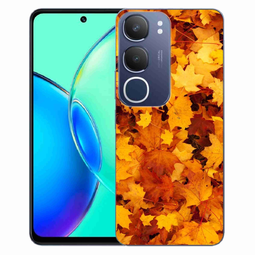 Gélový kryt mmCase na Vivo Y19s - javorové listy