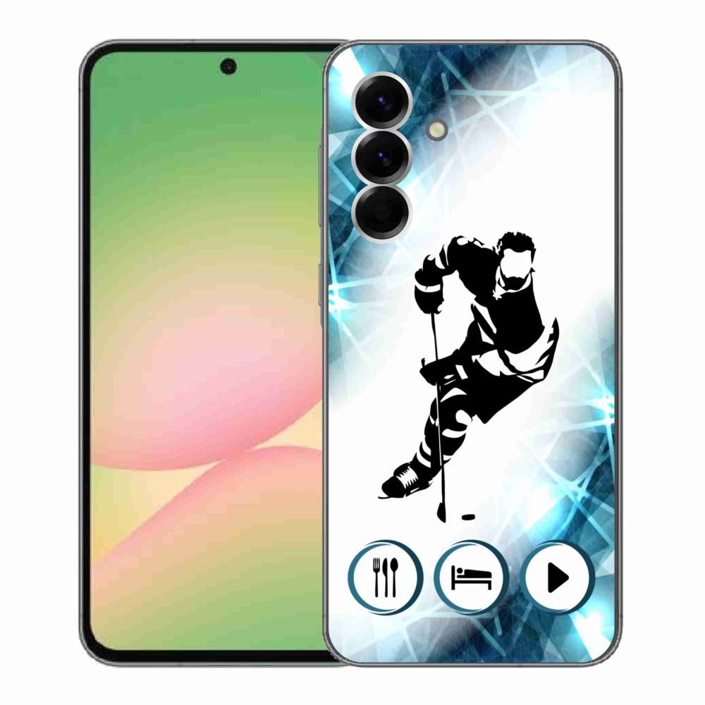 Gélový kryt mmCase na Samsung Galaxy A56 5G - hokej 1