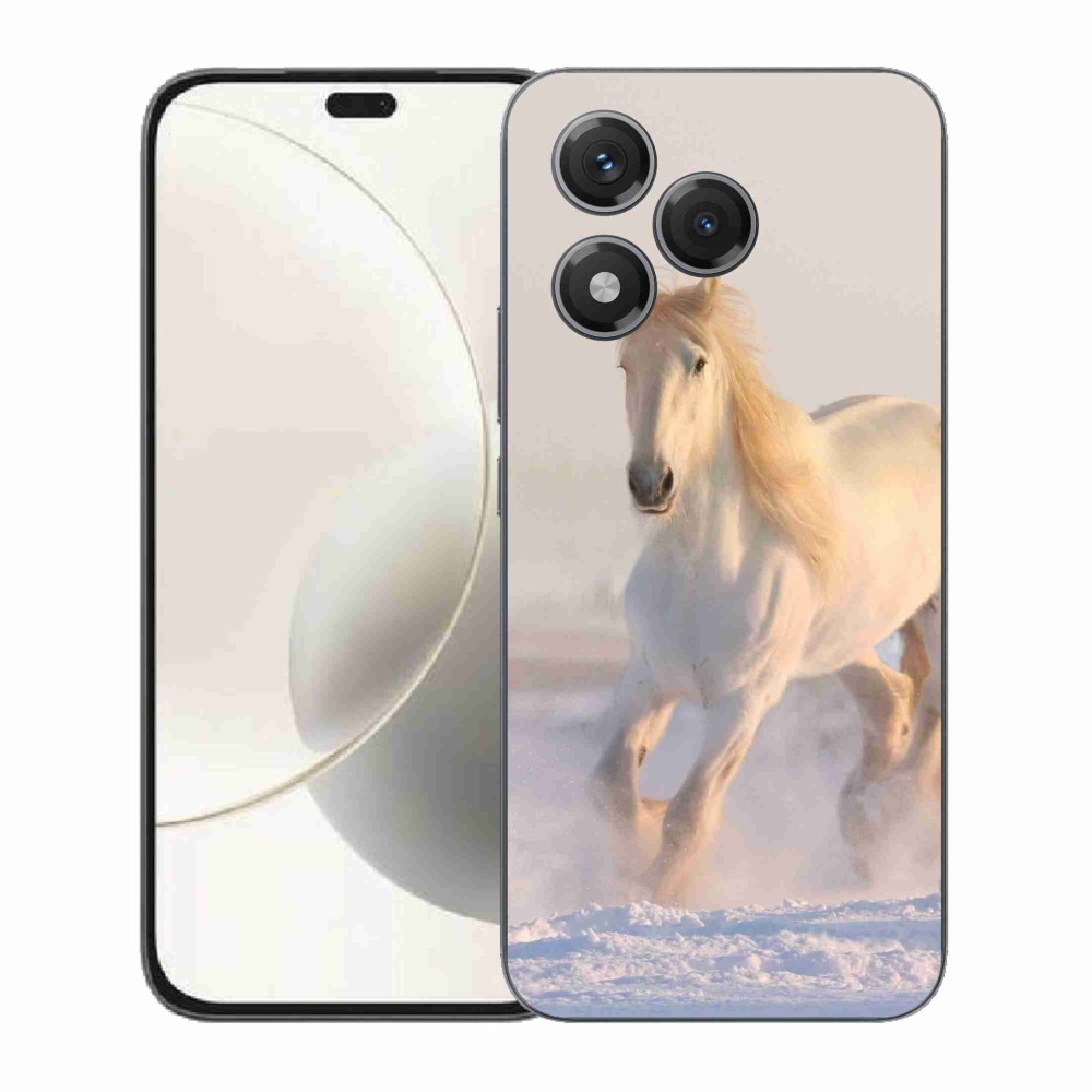 Gélový kryt mmCase na Honor 400 Lite - kôň v snehu