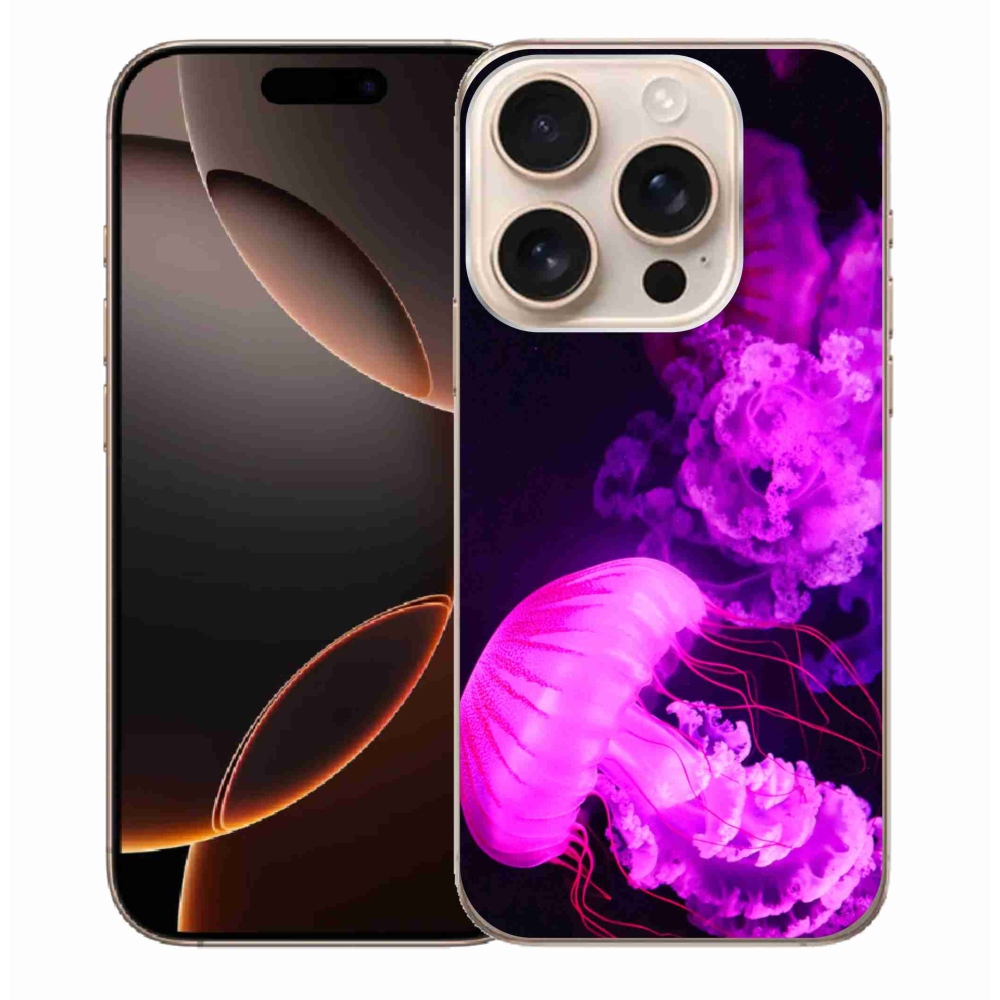 Gélový kryt mmCase na iPhone 16 Pro Max - medúza 1