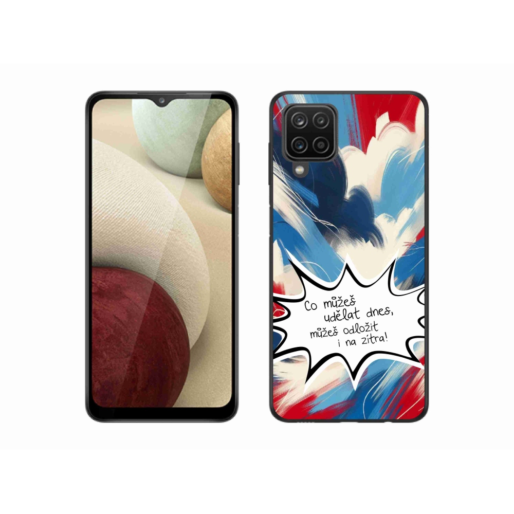 Gélový kryt mmCase na Samsung Galaxy M12 - vtipný text 9 biele pozadie