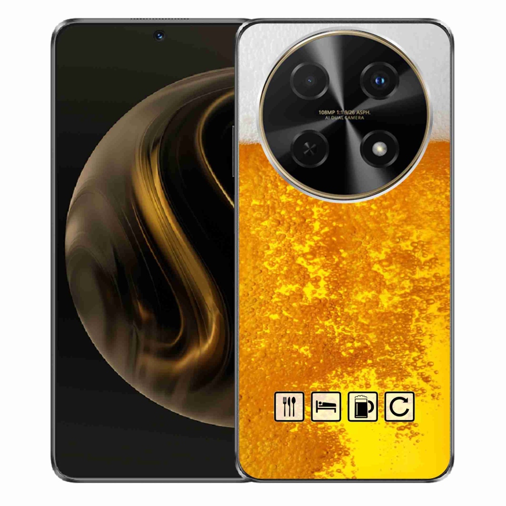 Gélový kryt mmCase na Huawei Nova 12i - pivný motív 3