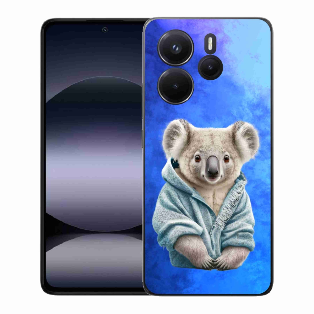 Gélový kryt mmCase na Xiaomi Redmi Note 14 - koala vo svetri