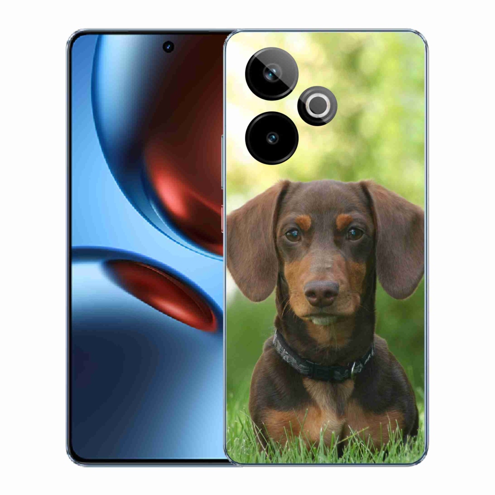 Gélový kryt mmCase na Realme GT 7 5G/GT 7T 5G - hnedý jazvečík
