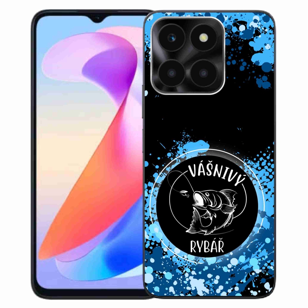 Gélový kryt mmCase na Honor X6a - vášnivý rybár čierne pozadie