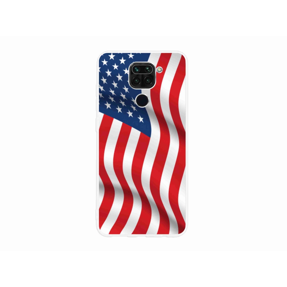 Gélový kryt mmCase na mobil Xiaomi Redmi Note 9 - USA vlajka