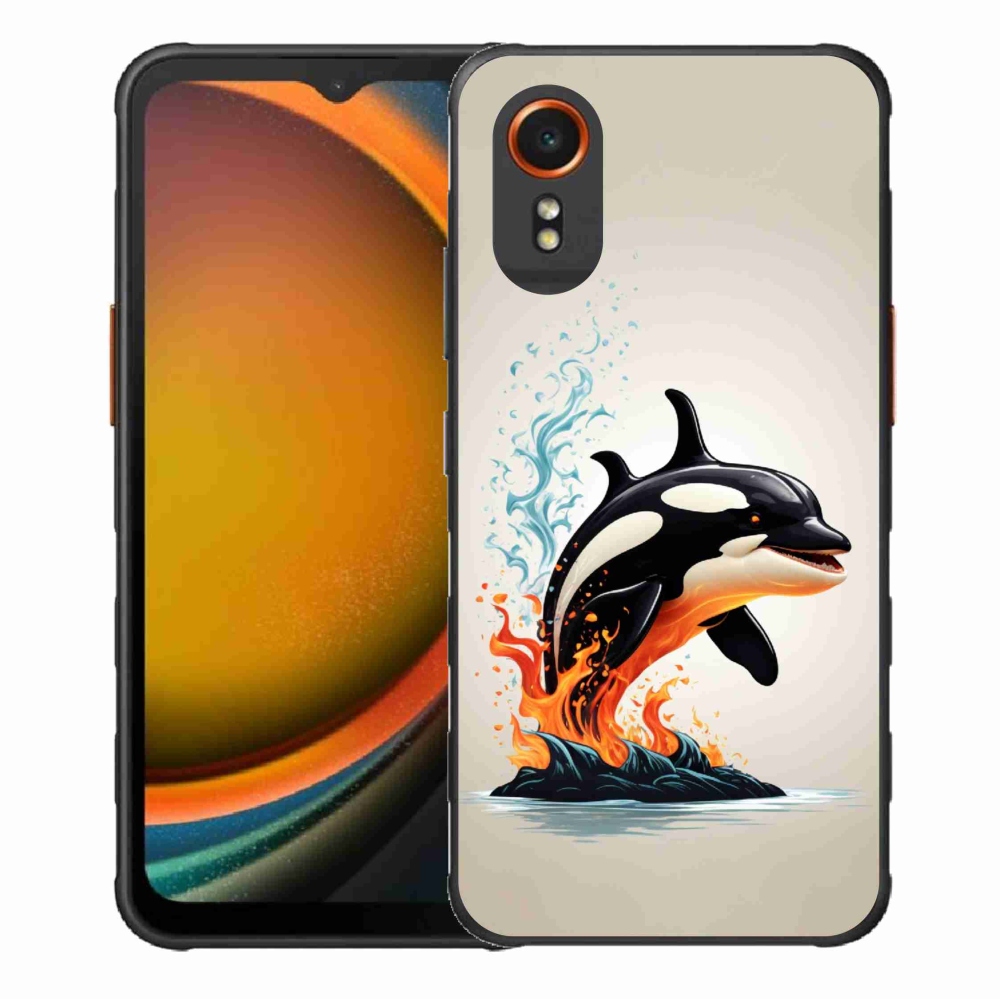 Gélový kryt mmCase na Samsung Galaxy Xcover 7 - kosatka