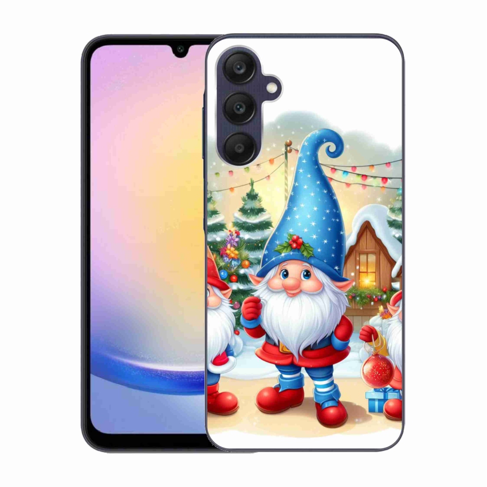 Gélový kryt mmCase na Samsung Galaxy A25 5G - vianočné škriatkovia