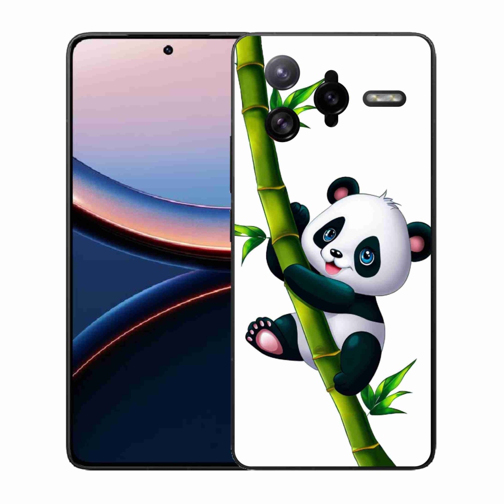 Gélový kryt mmCase na Xiaomi Poco F7 Ultra - panda na bambuse