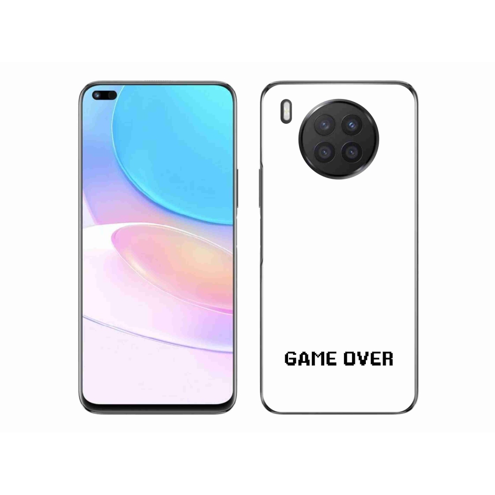 Gélový kryt mmCase na Huawei Nova 8i - game over biele pozadie