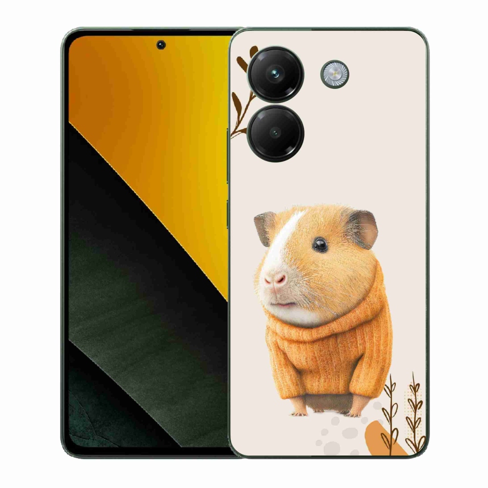 Gélový kryt mmCase na Xiaomi Poco M7 Pro 5G - morča vo svetri
