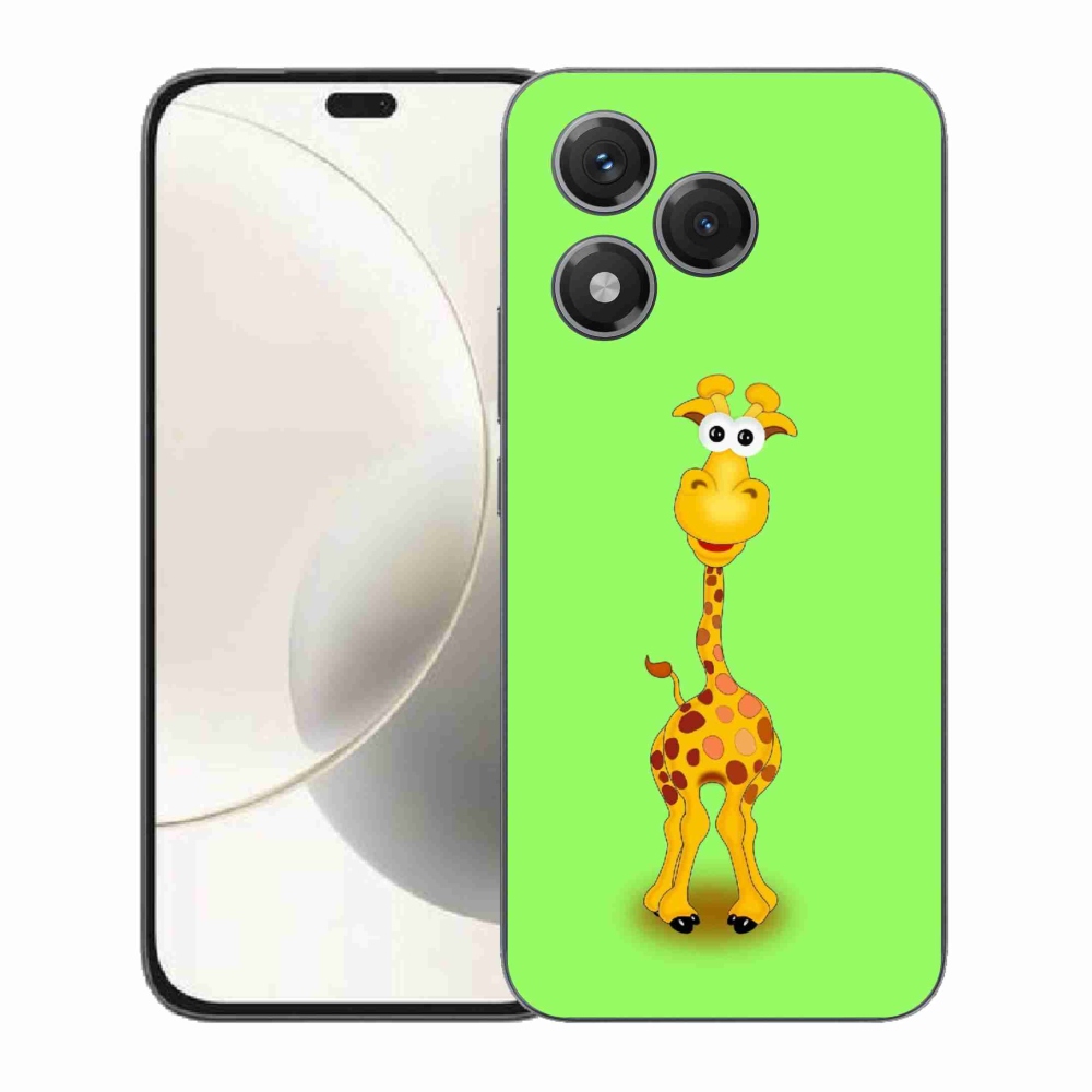 Gélový kryt mmCase na Honor 400 Lite - kreslená žirafa