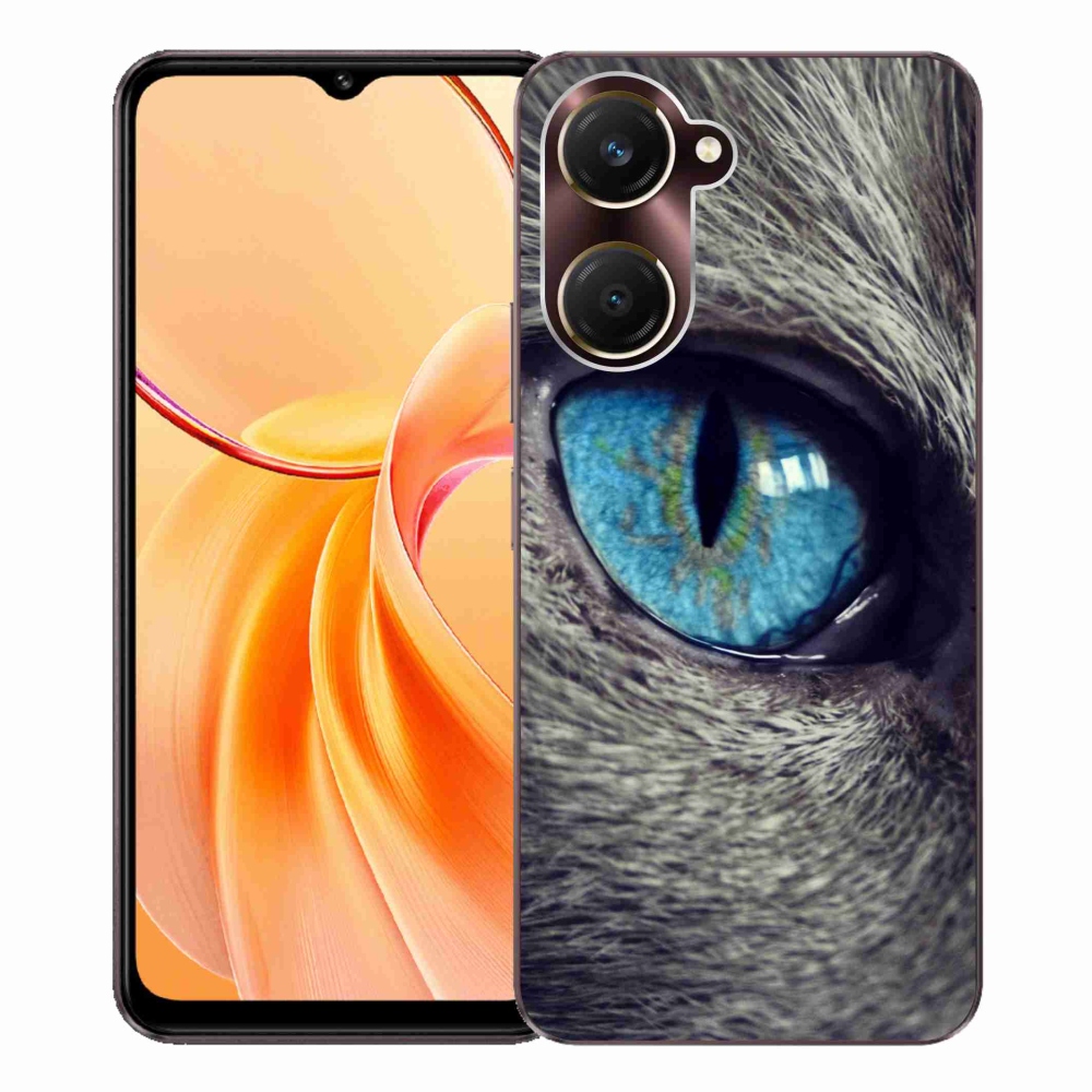Gélový kryt mmCase na Vivo Y28s 5G - modré mačacie oko