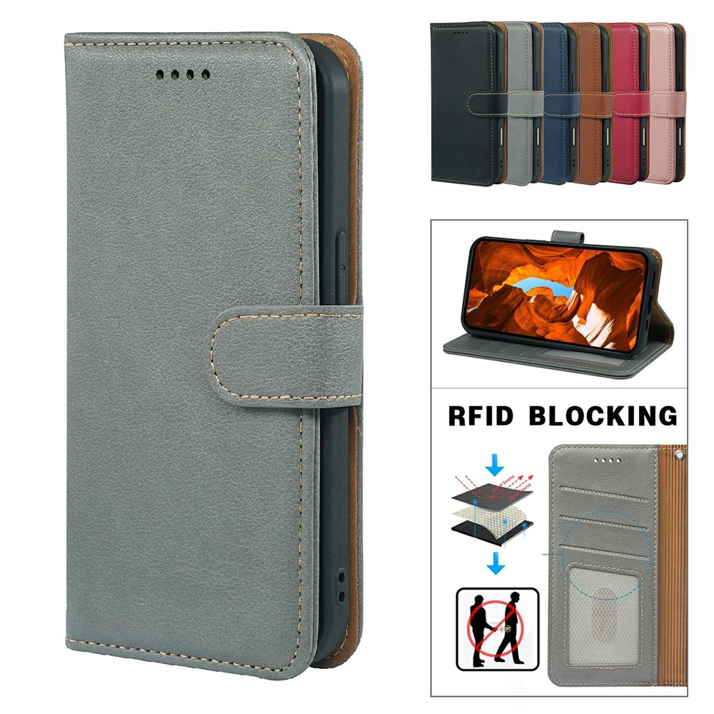 Clasp knižkové puzdro na Xiaomi Redmi 15 5G - šedé
