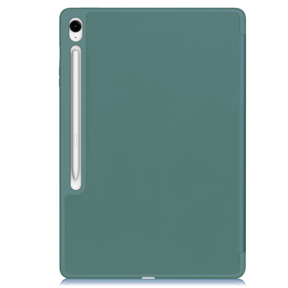 Cases chytré zatváracie púzdro na Samsung Galaxy Tab S10 FE+ - tmavozelené