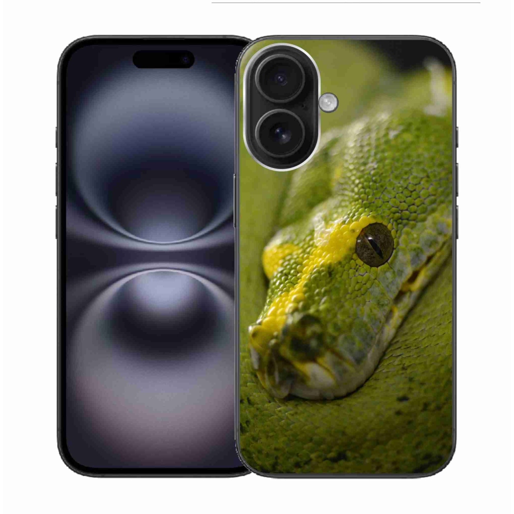 Gélový kryt mmCase na iPhone 16 - had 2