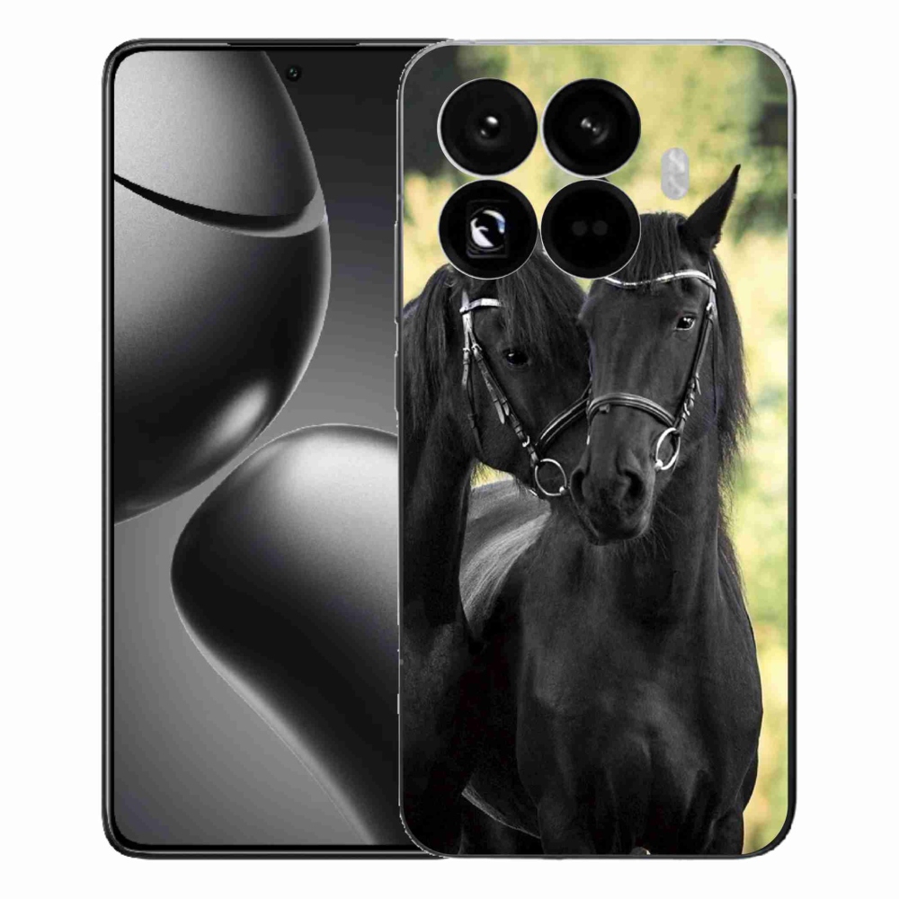 Gélový kryt mmCase na Xiaomi 15T Pro - dva čierne kone