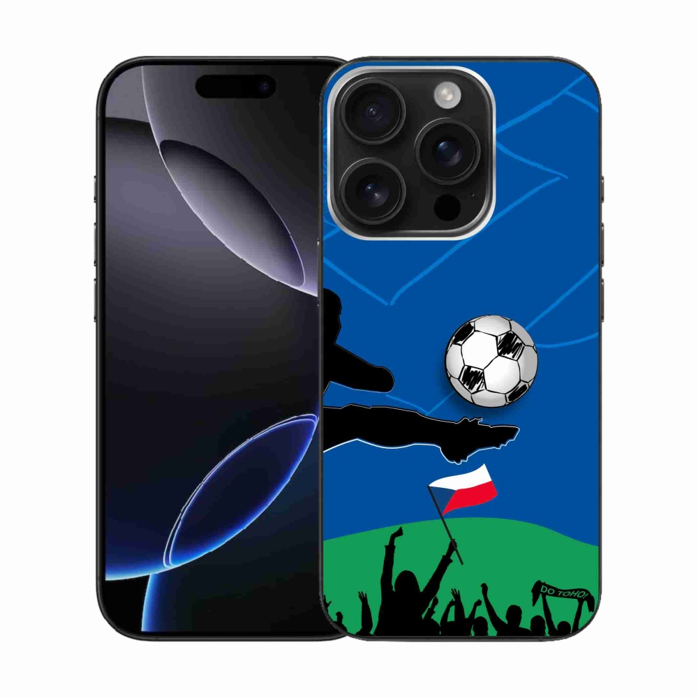 Gélový kryt mmCase na iPhone 16 Pro - fanúšikovia futbalu