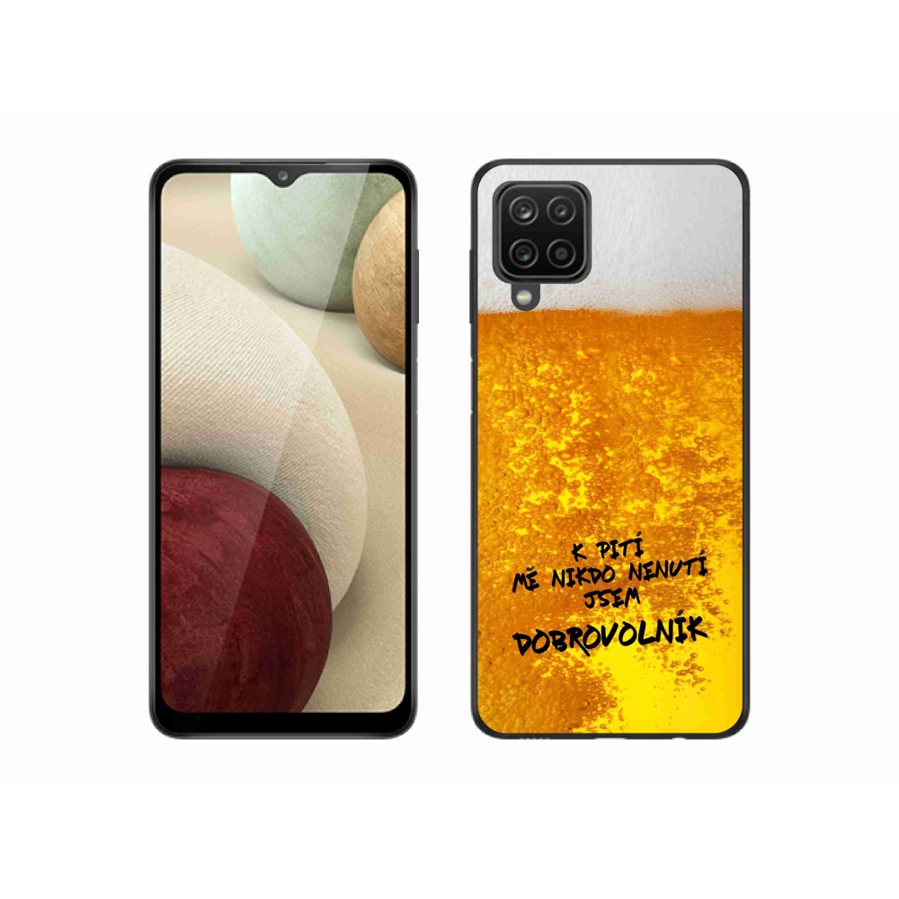 Gélový kryt mmCase na Samsung Galaxy A12 - pivný motív 4