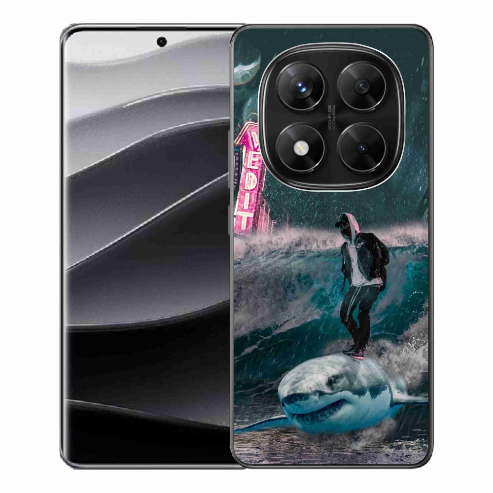 Gélový kryt mmCase na Xiaomi Redmi Note 14 Pro 5G/Poco X7 5G - žralok
