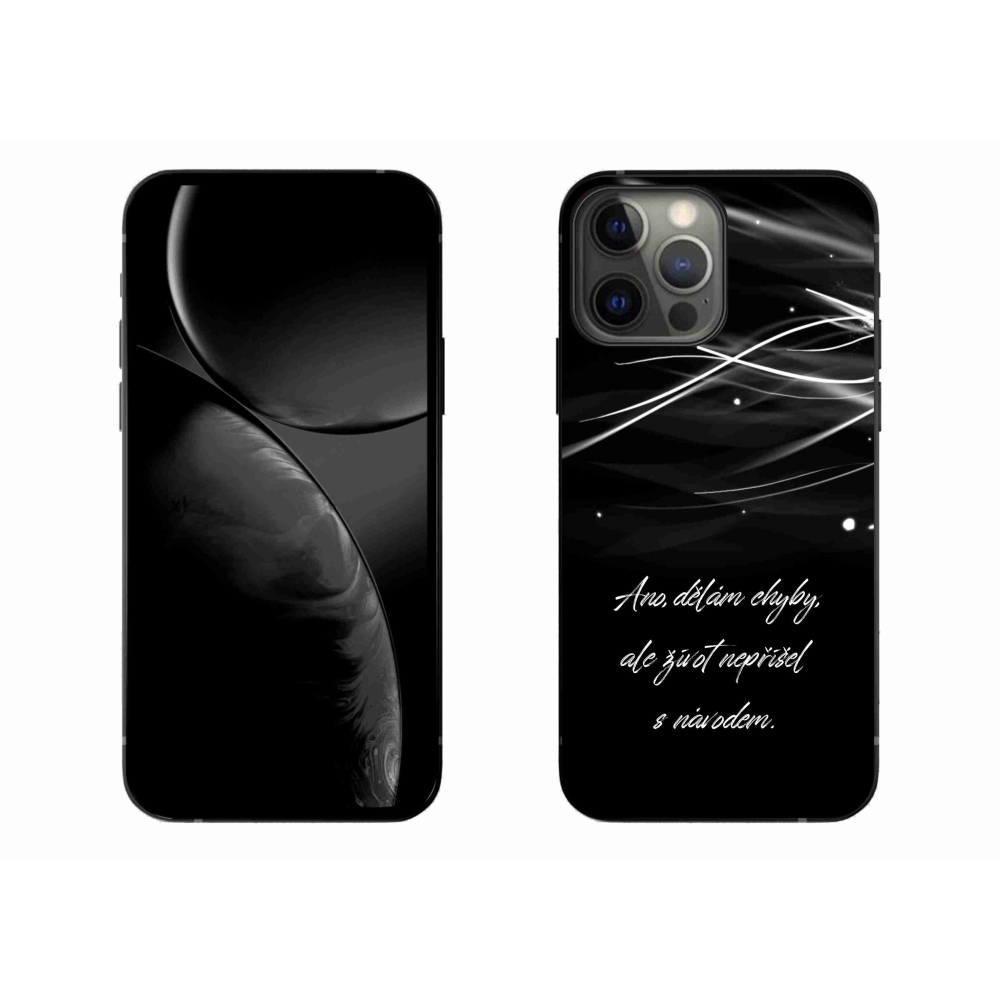 Gélový kryt mmCase na iPhone 13 Pro Max 6.7 - citát čierne pozadie