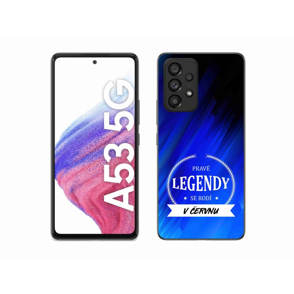 Gélový kryt mmCase na Samsung Galaxy A53 5G - legendy v júni modré pozadí