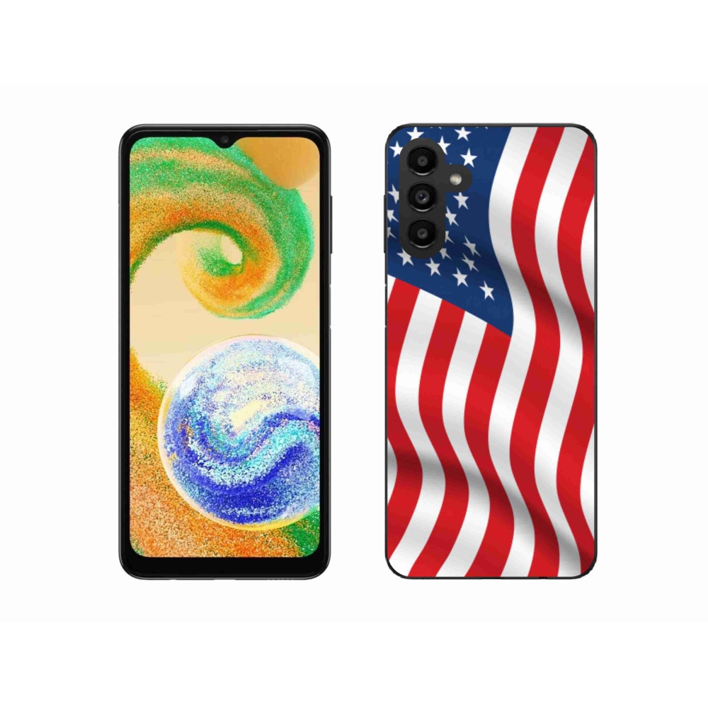 Gélový kryt mmCase na mobil Samsung Galaxy A04s (164.7x76.7x9.1mm) - USA vlajka