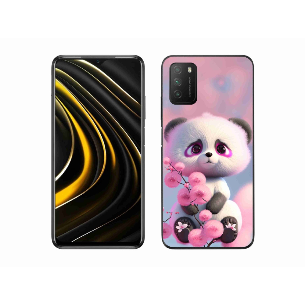 Gélový kryt mmCase na Xiaomi Poco M3 - roztomilá panda 1