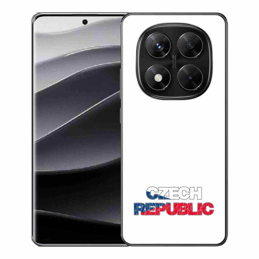 Gélový kryt mmCase na Xiaomi Redmi Note 14 Pro 5G/Poco X7 5G - Czech Republic biele pozadie