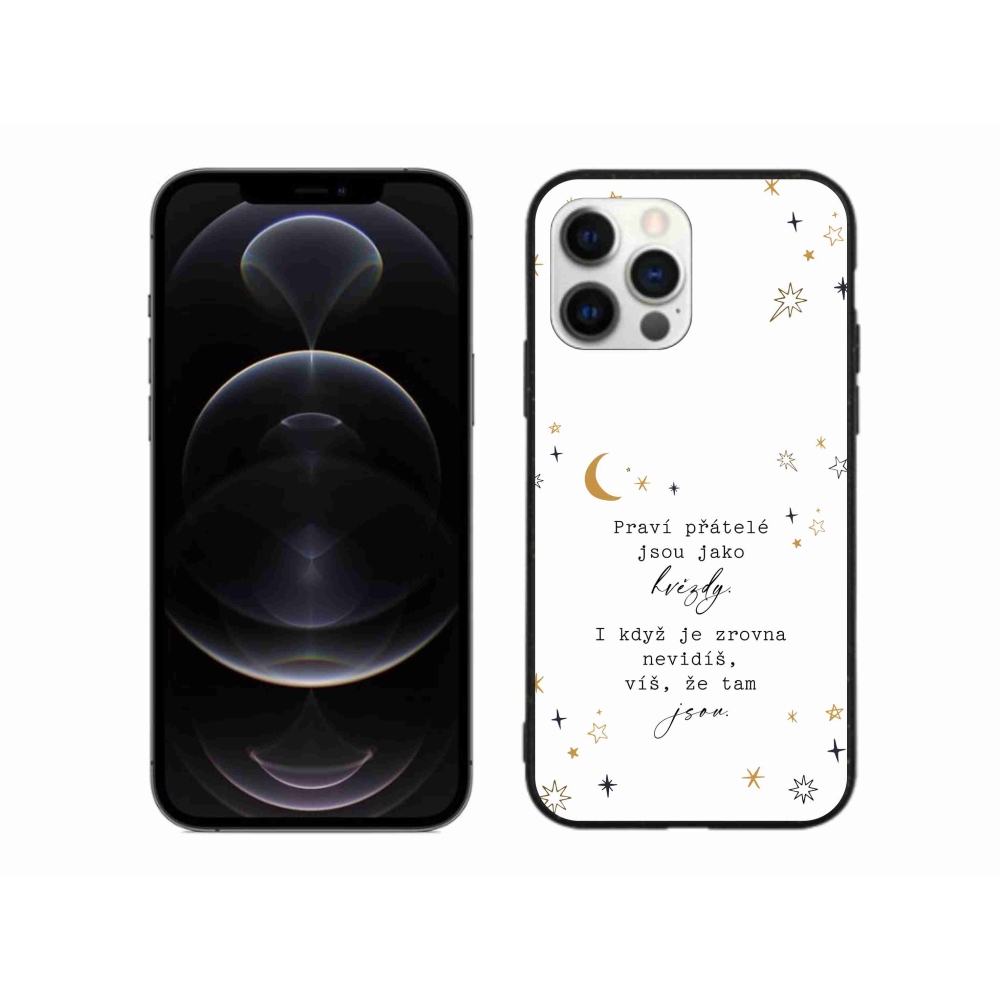 Gélový kryt mmCase na iPhone 12 Pro Max - citát 6 biele pozadie