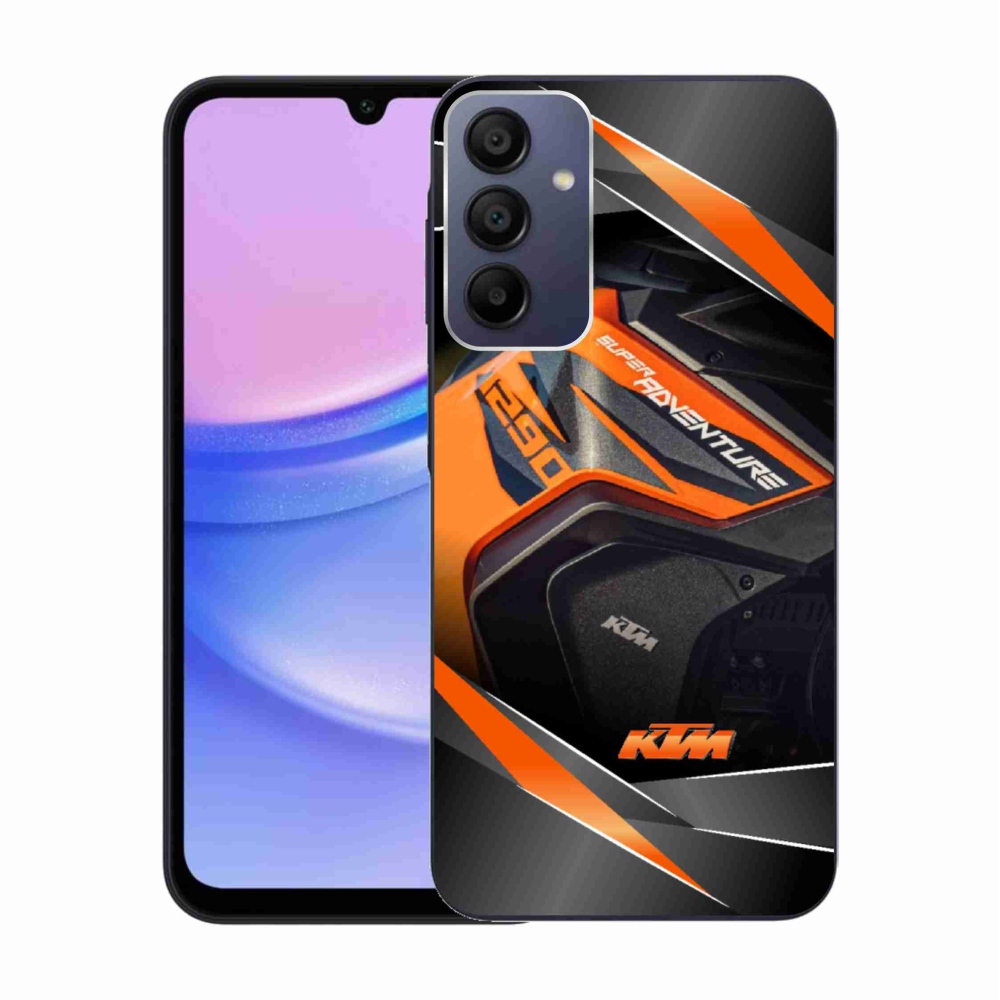 Gélový kryt mmCase na Samsung Galaxy A15 4G/5G - motorka ktm