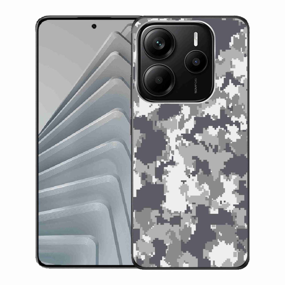 Gélový kryt mmCase na Xiaomi Redmi Note 14 5G - maskáčový vzor 2