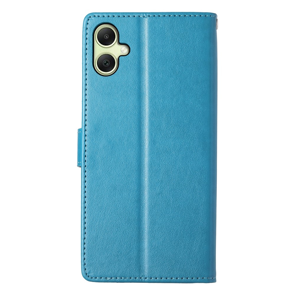 Flowery knižkové púzdro na Samsung Galaxy A07 4G - modré