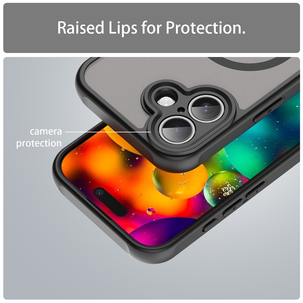 Case matný gélový obal s MagSafe na iPhone 17 - čierny