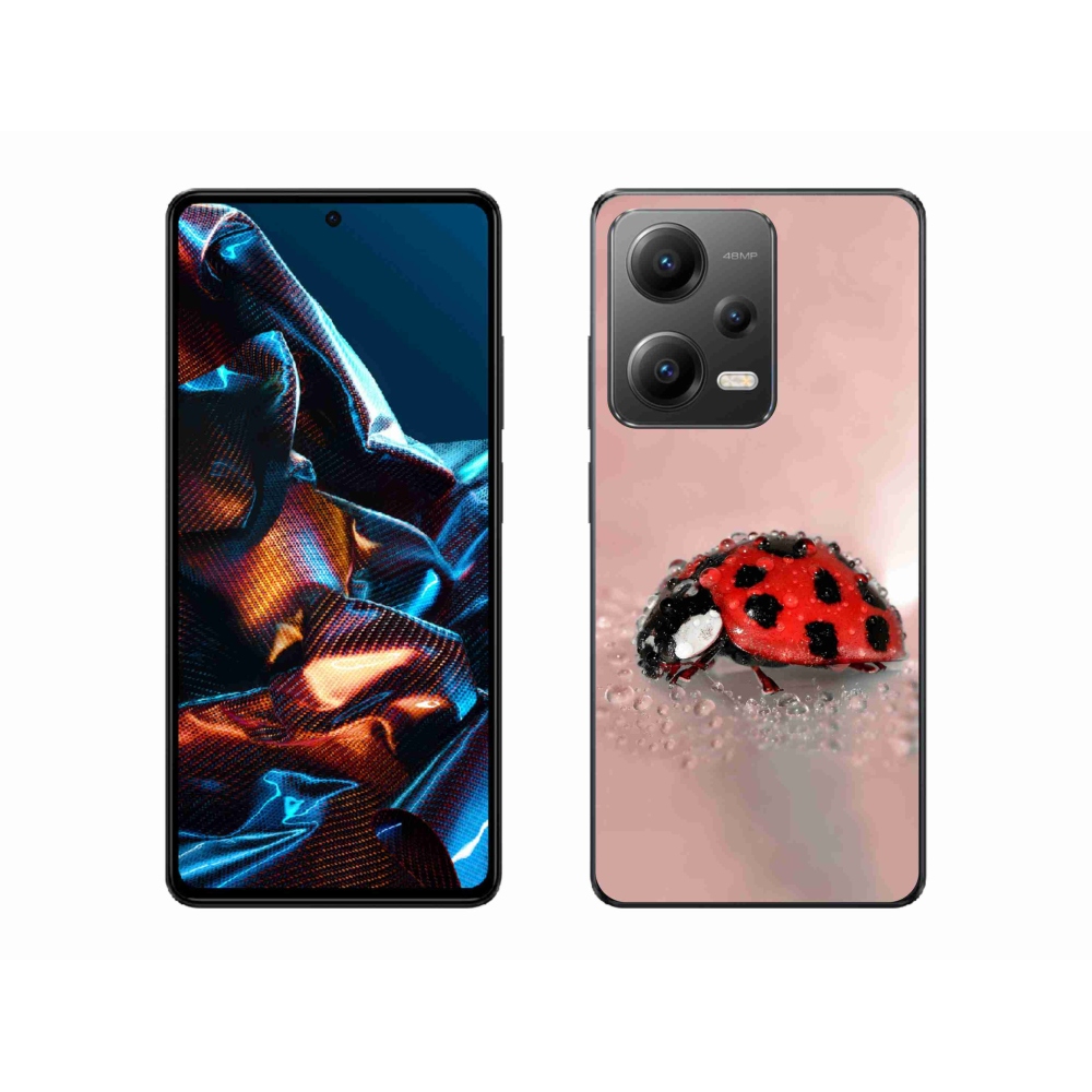 Gélový kryt mmCase na mobil Xiaomi Redmi Note 12 Pro 5G - lienka